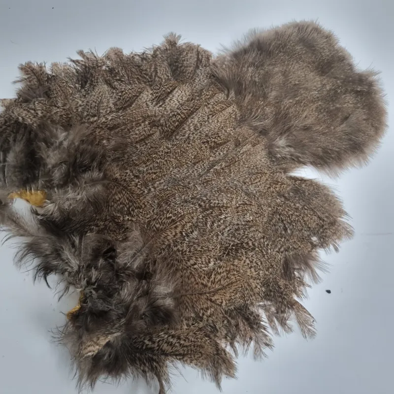 Whiting Coq de Leon Hen Soft Hackle with Chickabou in Natural Brown Speckled-3